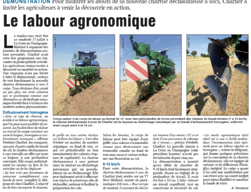 La Marne Agricole / Le labour agronomique