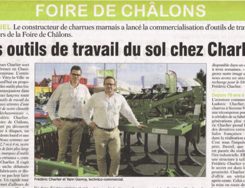 La Marne Agricole / Des outils de travail du sol chez Charlier